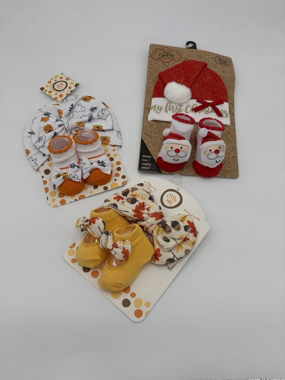 Baby Hat And Sock Bundle For Holidays New In Packages